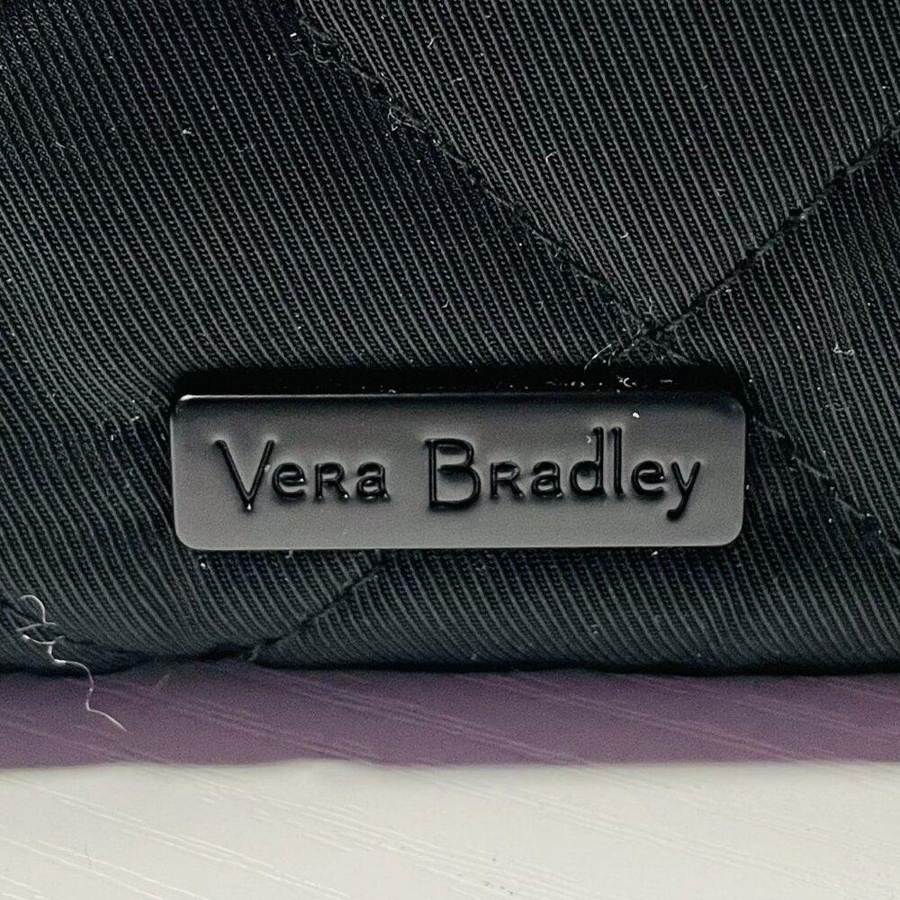 Vera Bradley RFID 3/4 Zip Wristlet Black Performance Twill Wallet - Picture 6 of 8